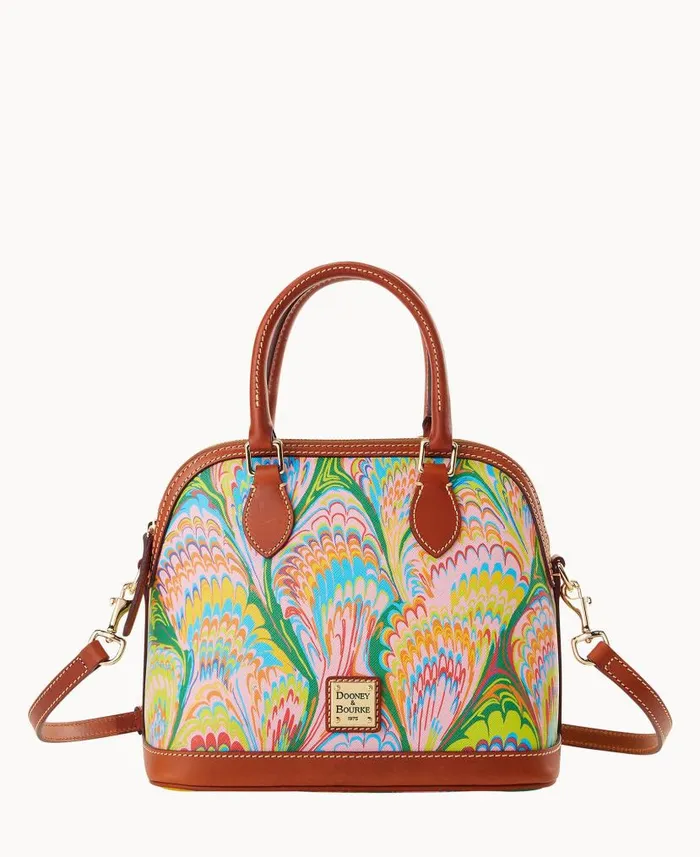 Dooney and Bourke Plumes Satchel Pink WomenMen Crossbodies