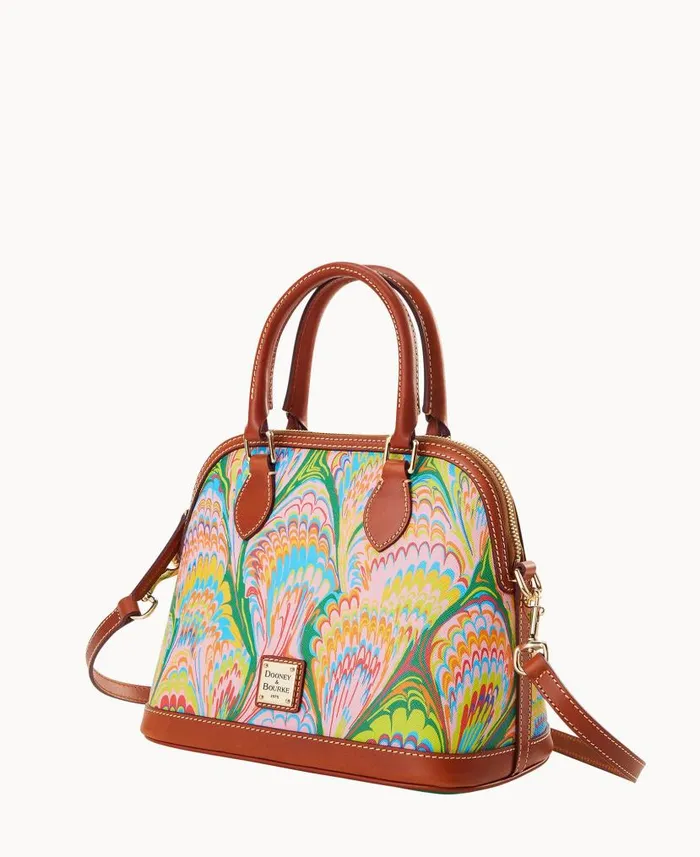 Dooney and Bourke Plumes Satchel Pink WomenMen Crossbodies