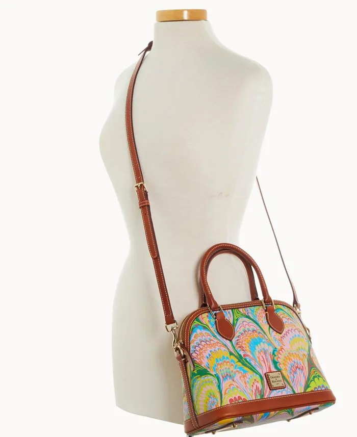 Dooney and Bourke Plumes Satchel Pink WomenMen Crossbodies