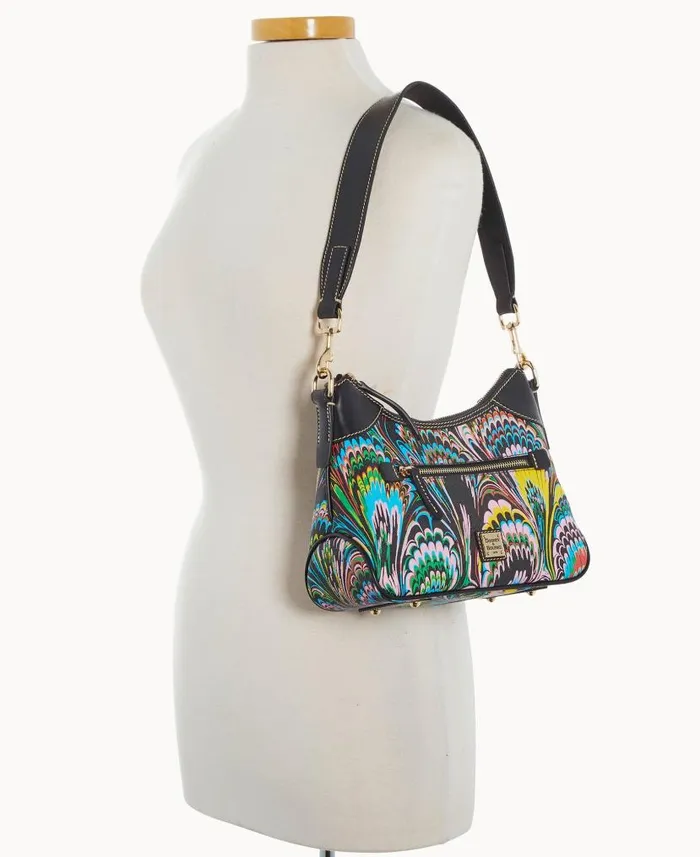 Dooney and Bourke Plumes Small Hobo Black WomenMen Shoulder Bags
