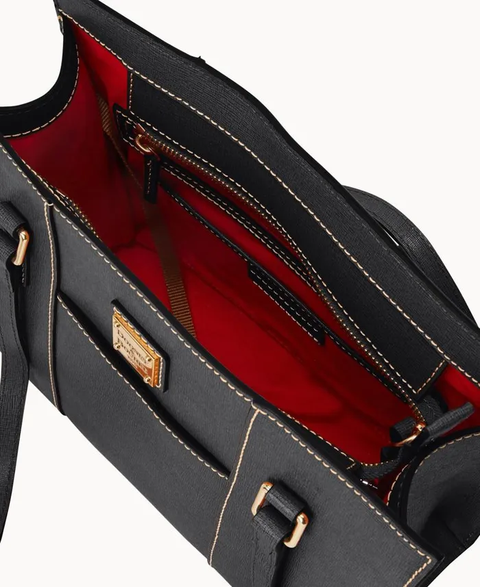 Dooney and Bourke Saffiano Charlotte Black WomenMen Shoulder Bags