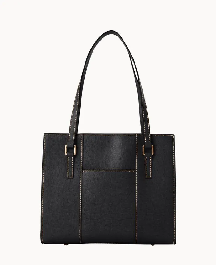 Dooney and Bourke Saffiano Charlotte Black WomenMen Shoulder Bags