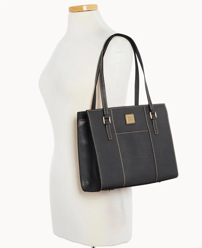 Dooney and Bourke Saffiano Charlotte Black WomenMen Shoulder Bags