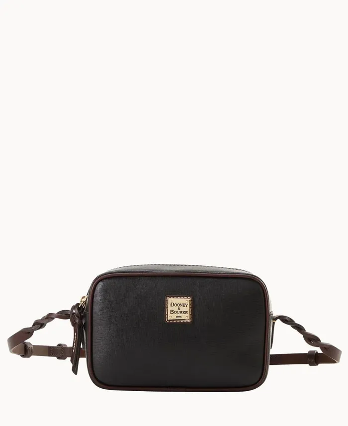 Dooney and Bourke Saffiano Loni Crossbody Black WomenMen Crossbodies