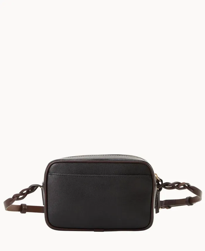Dooney and Bourke Saffiano Loni Crossbody Black WomenMen Crossbodies