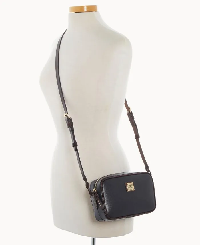 Dooney and Bourke Saffiano Loni Crossbody Black WomenMen Crossbodies
