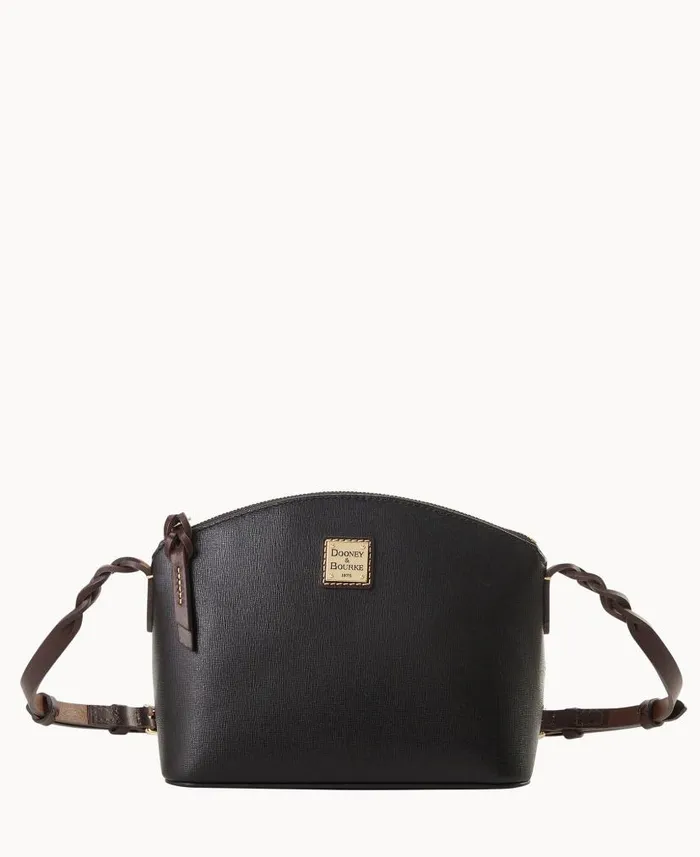 Dooney and Bourke Saffiano Penny Crossbody Black WomenMen Crossbodies