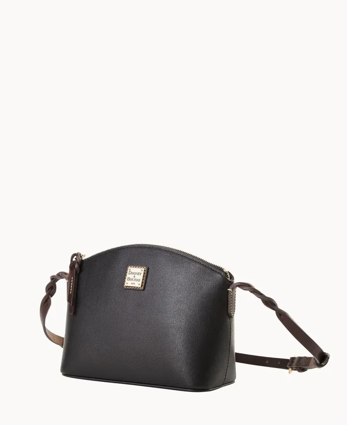 Dooney and Bourke Saffiano Penny Crossbody Black WomenMen Crossbodies