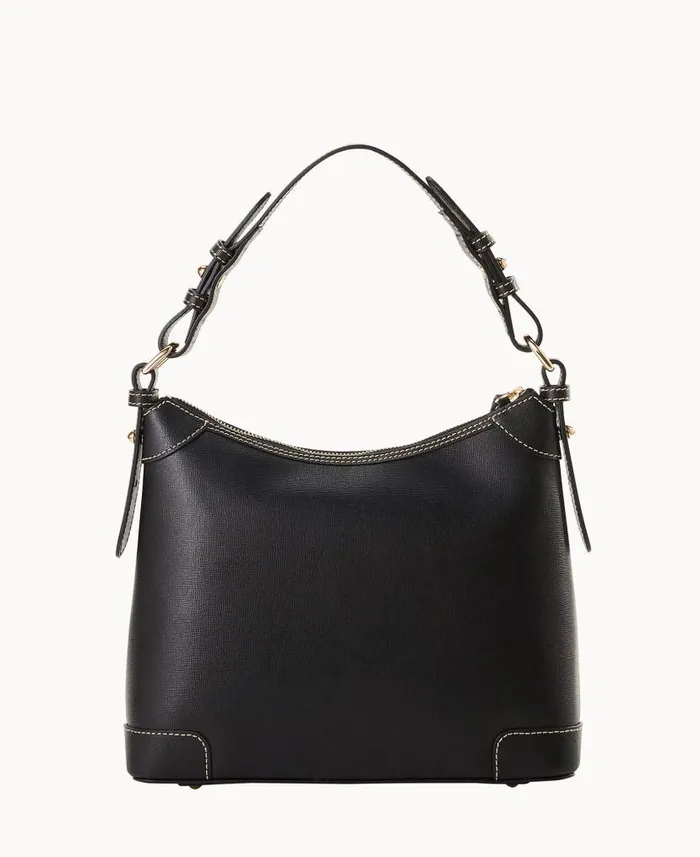 Dooney and Bourke Saffiano Small Hobo Black WomenMen Shoulder Bags