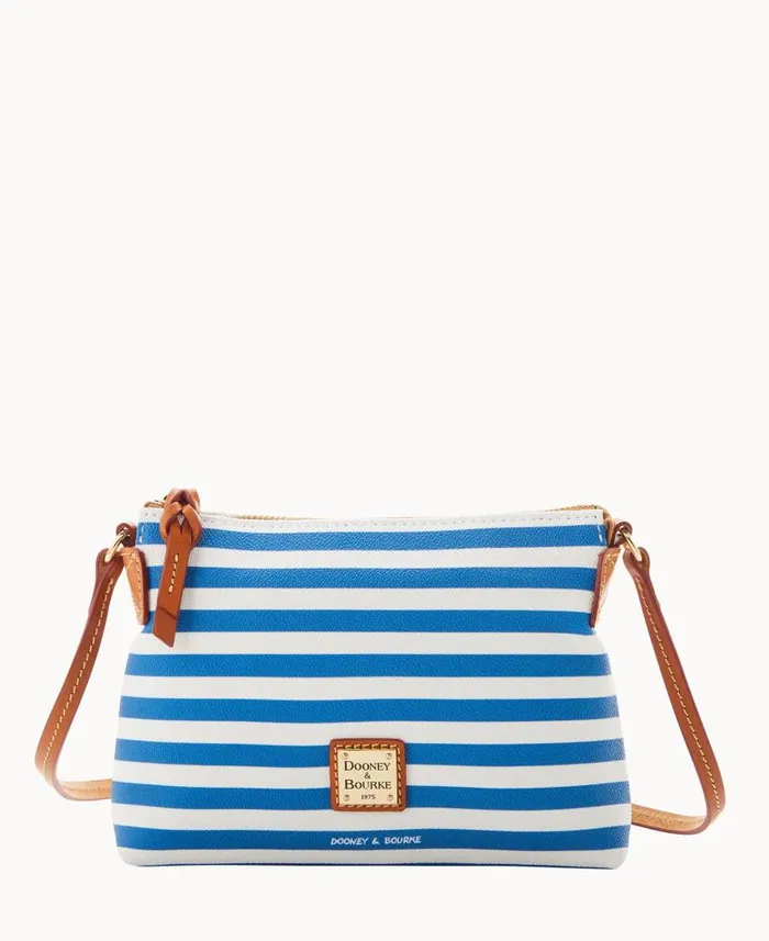 Dooney and Bourke Sullivan Coated Cotton Crossbody Pouchette Blue WomenMen Crossbodies Dooney and Bourke Sullivan Coated Cotton Crossbody Pouchette Blue WomenMen Crossbodies