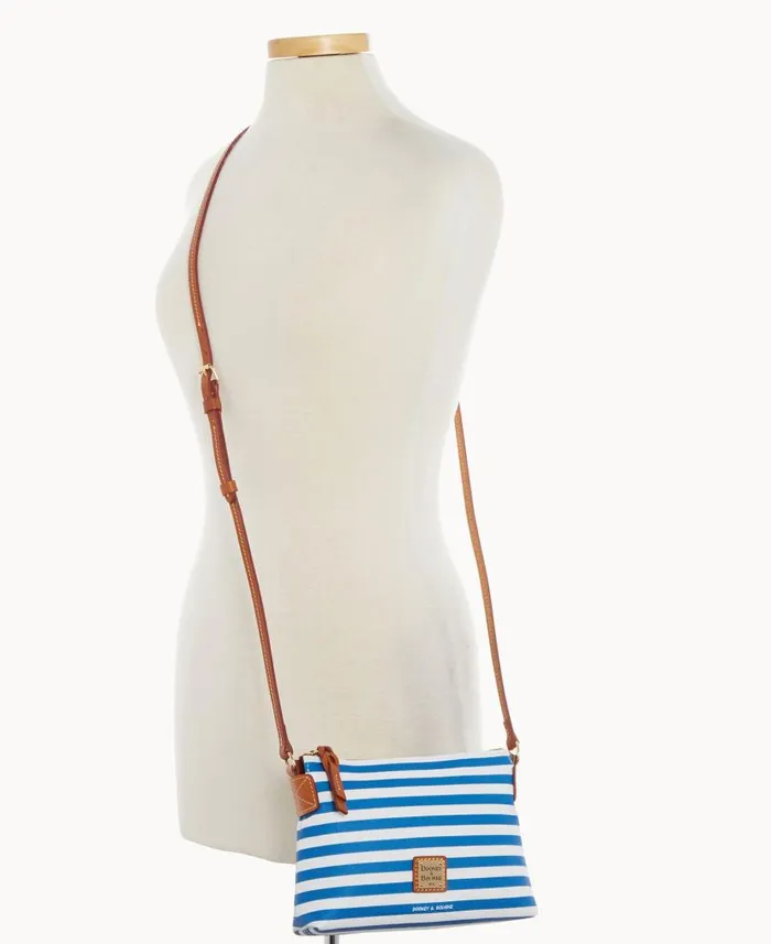 Dooney and Bourke Sullivan Coated Cotton Crossbody Pouchette Blue WomenMen Crossbodies Dooney and Bourke Sullivan Coated Cotton Crossbody Pouchette Blue WomenMen Crossbodies