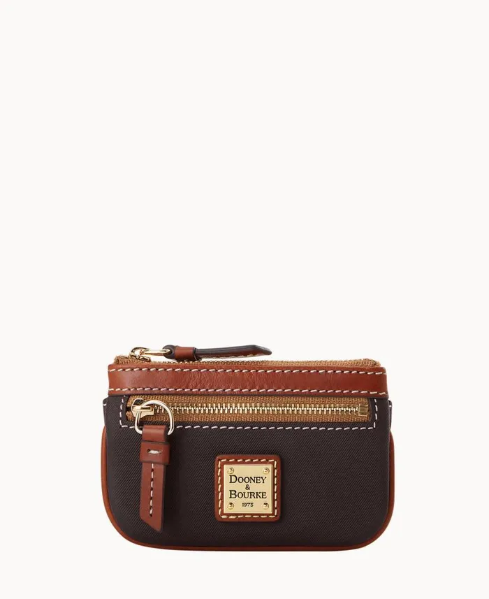 Dooney and Bourke Torino Small Coin Case Brown WomenMen Wallets