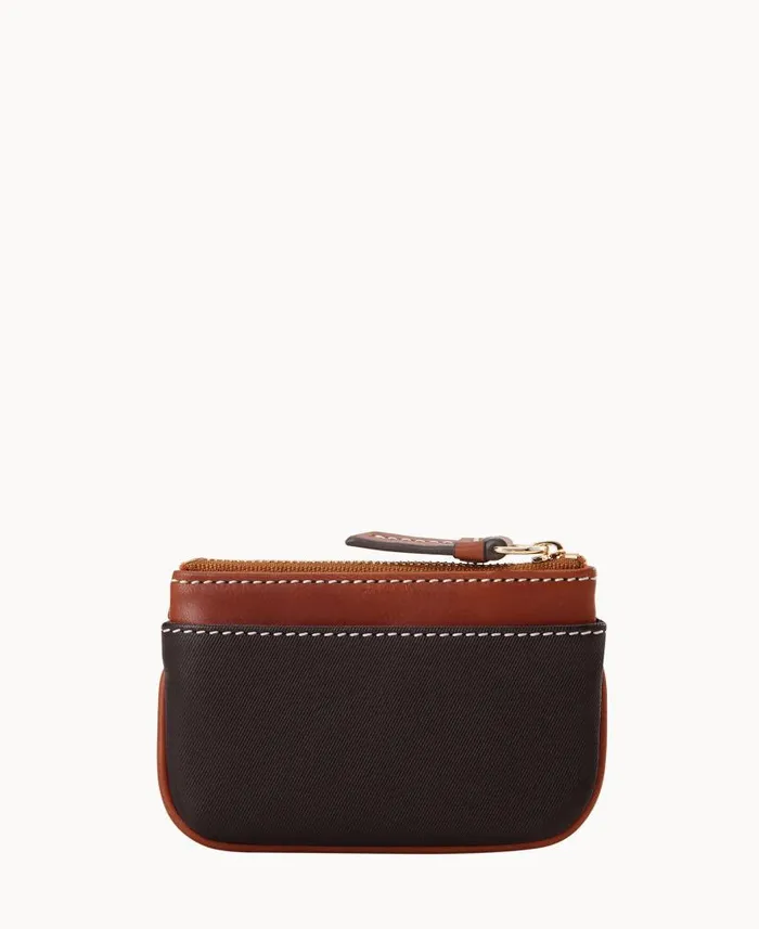 Dooney and Bourke Torino Small Coin Case Brown WomenMen Wallets