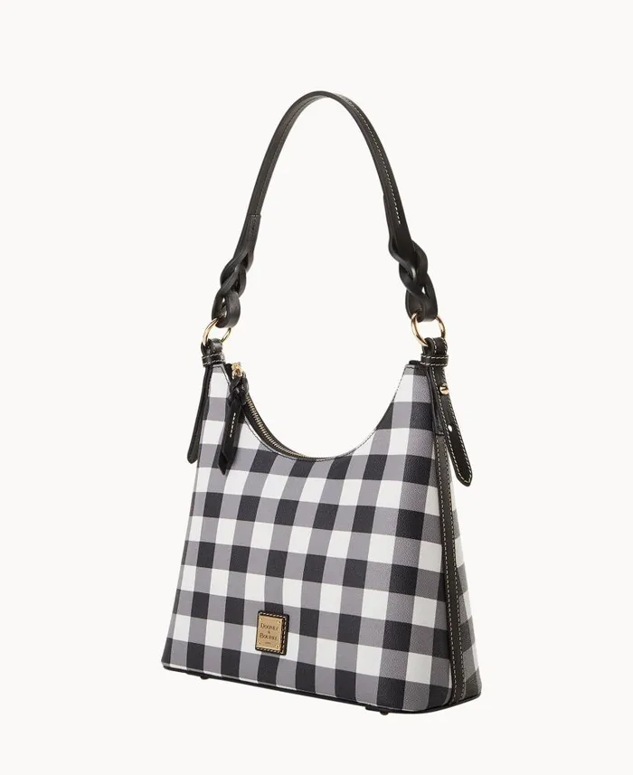 Dooney and Bourke Tucker Bryce Hobo Black WomenMen Shoulder Bags