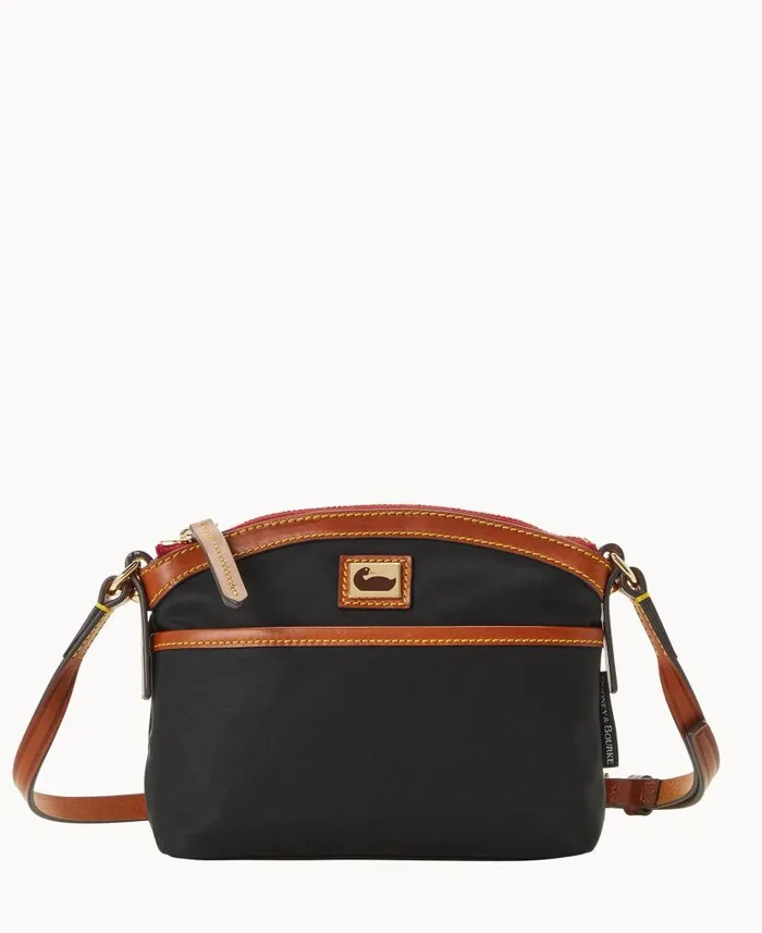 Dooney and Bourke Wayfarer Domed Crossbody Black WomenMen Crossbodies