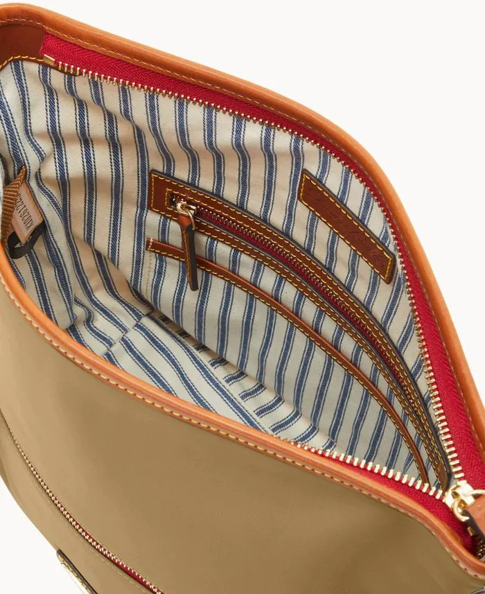 Dooney and Bourke Wayfarer Small Hobo Crossbody Taupe WomenMen Crossbodies