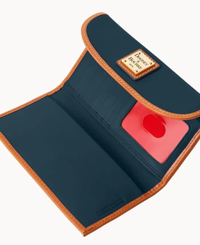 Dooney and Bourke Wexford Leather Continental Clutch Midnight Blue WomenMen Wallets Dooney and Bourke Wexford Leather Continental Clutch Midnight Blue WomenMen Wallets