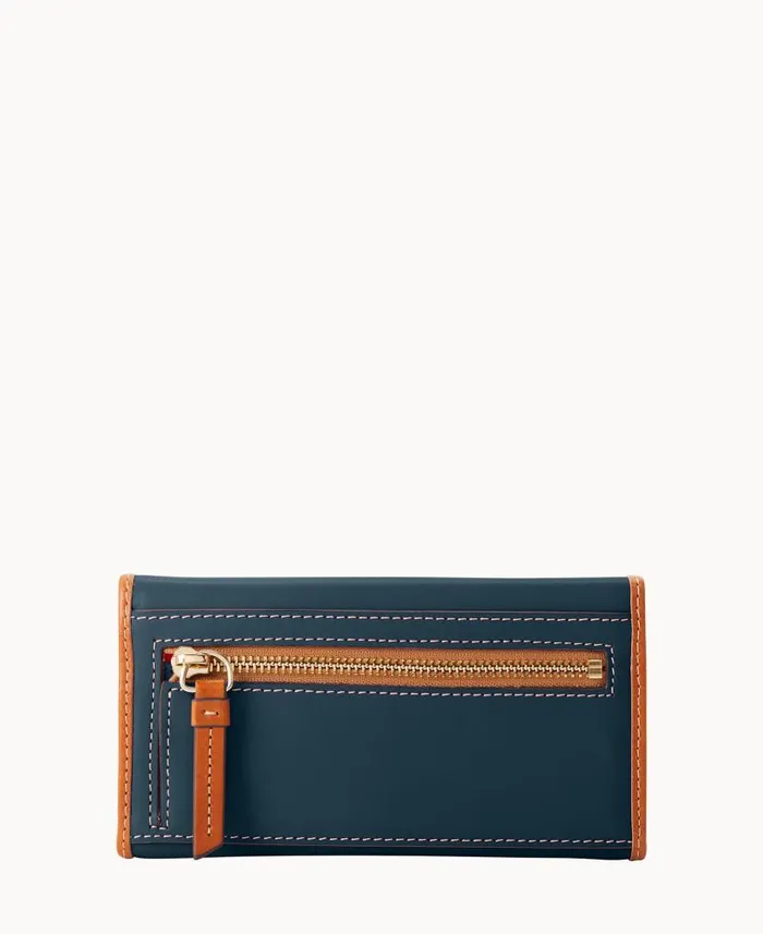 Dooney and Bourke Wexford Leather Continental Clutch Midnight Blue WomenMen Wallets Dooney and Bourke Wexford Leather Continental Clutch Midnight Blue WomenMen Wallets