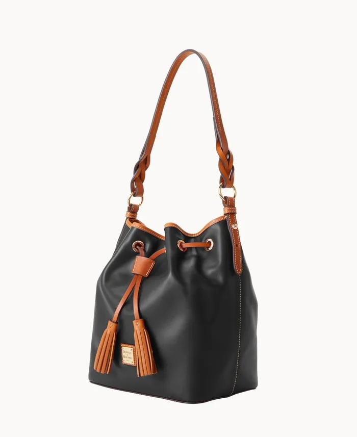 Dooney and Bourke Wexford Leather Tasha Drawstring Black WomenMen Shoulder Bags Dooney and Bourke Wexford Leather Tasha Drawstring Black WomenMen Shoulder Bags