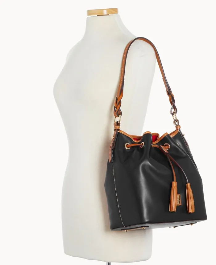 Dooney and Bourke Wexford Leather Tasha Drawstring Black WomenMen Shoulder Bags Dooney and Bourke Wexford Leather Tasha Drawstring Black WomenMen Shoulder Bags