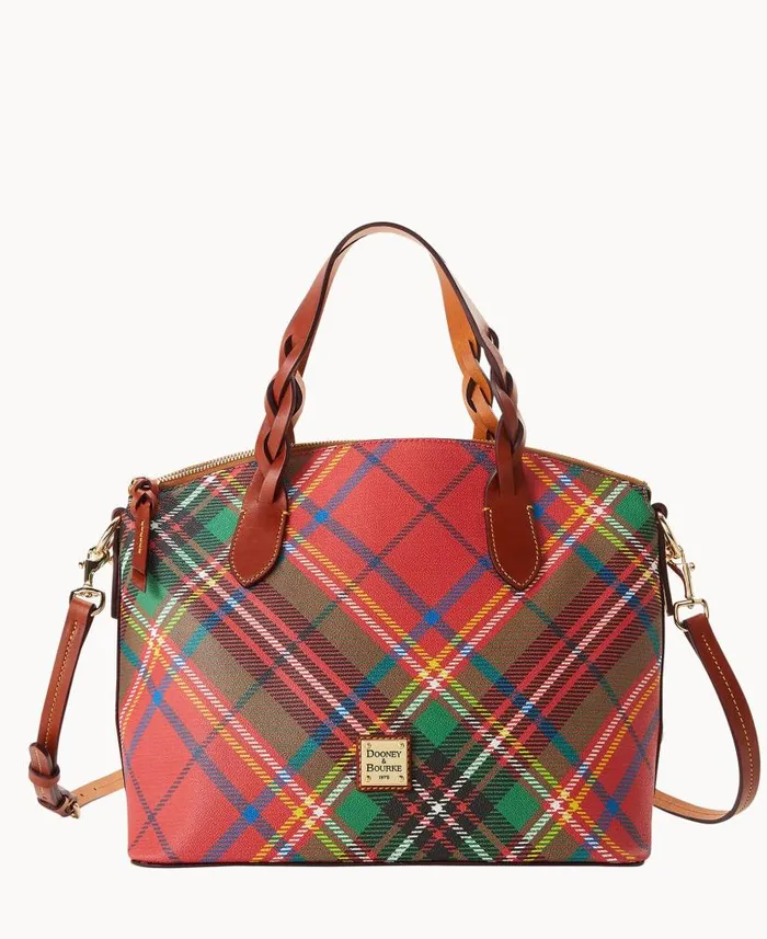 Dooney and Bourke Windsor Celeste Satchel Red WomenMen Satchels