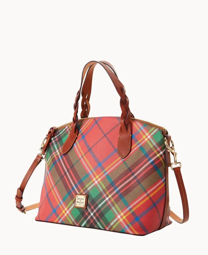 Dooney and Bourke Windsor Celeste Satchel Red WomenMen Satchels