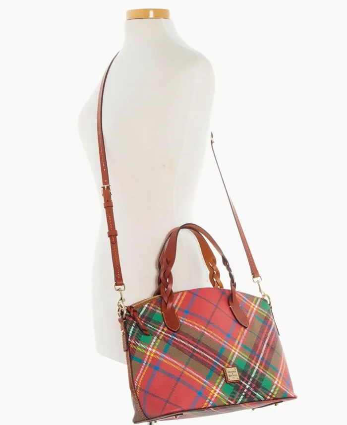 Dooney and Bourke Windsor Celeste Satchel Red WomenMen Satchels