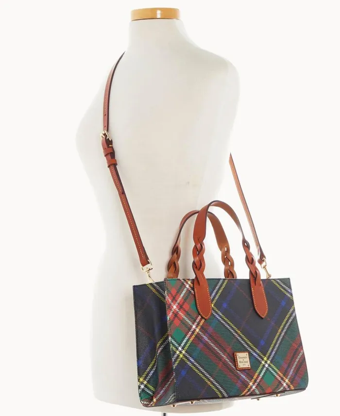 Dooney and Bourke Windsor Gia Satchel Charcoal WomenMen Satchels