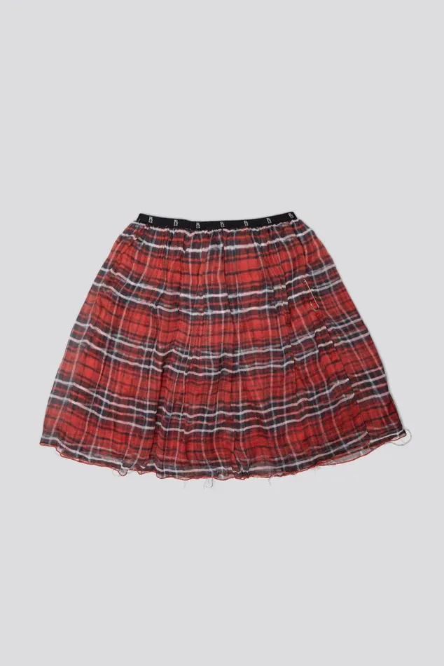 DOUBLE LAYER KILT SKIRT 8211 RED PLAID Women R13 Dresses and Skirts