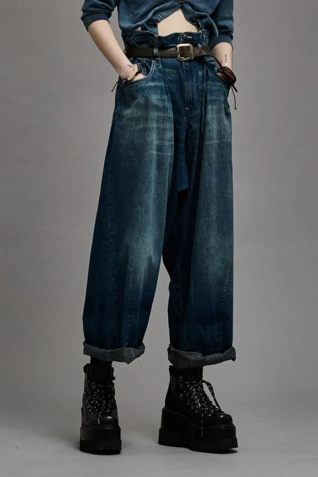 DOUBLE LOOP VENTI JEAN 8211 WINDSOR BLUE Women R13 Denim