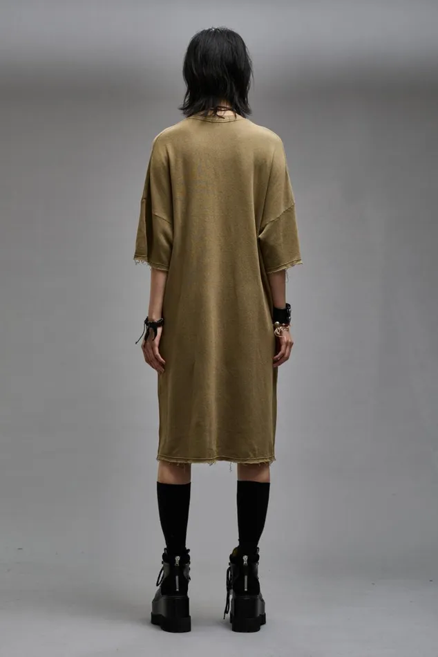 ELONGATED SHIRTDRESS 8211 OLIVE Women R13 Dresses and Skirts