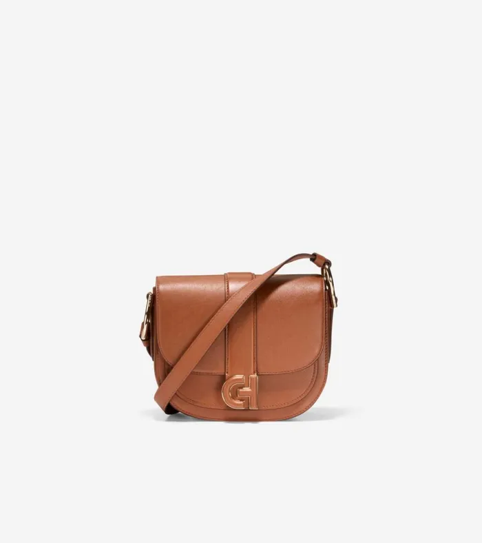Essential Mini Saddle Bag British Tan Women Cole Haan Crossbody Bags