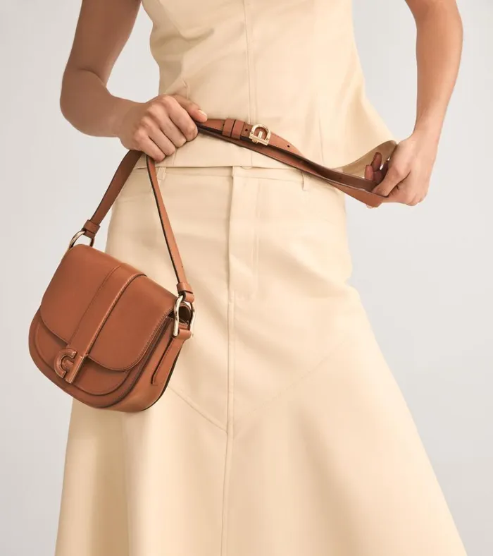 Essential Mini Saddle Bag British Tan Women Cole Haan Crossbody Bags