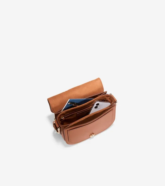 Essential Mini Saddle Bag British Tan Women Cole Haan Crossbody Bags
