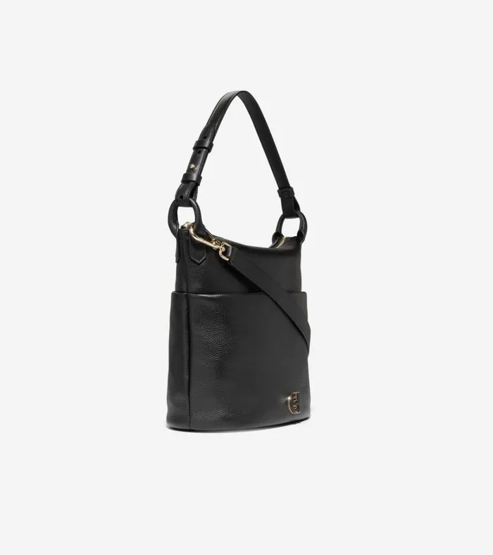 Essential Soft Bucket Bag Black Women Cole Haan Shoulder Bags