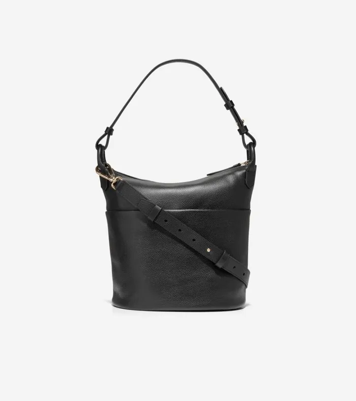 Essential Soft Bucket Bag Black Women Cole Haan Shoulder Bags