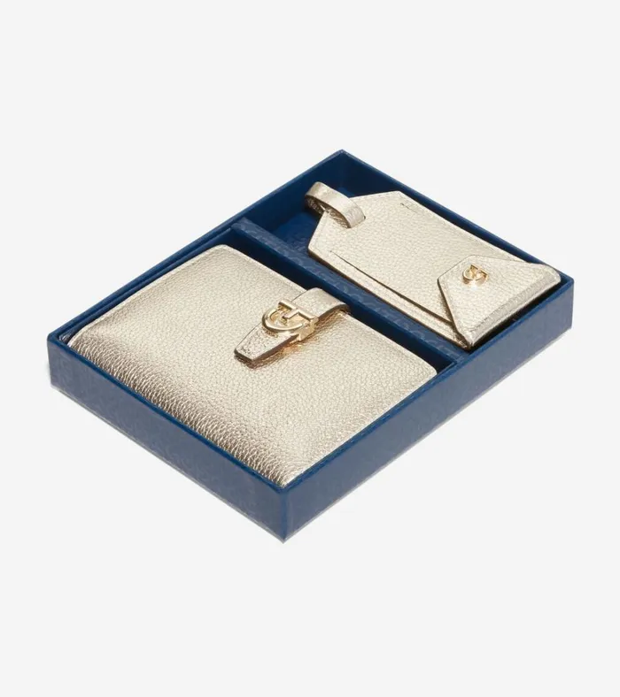Essential Travel Set Gold Women Cole Haan Wallets and Wristlets