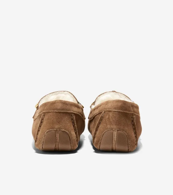 Evelyn Bow Drivers Golden Toffee Women Cole Haan Loafers and Drivers
