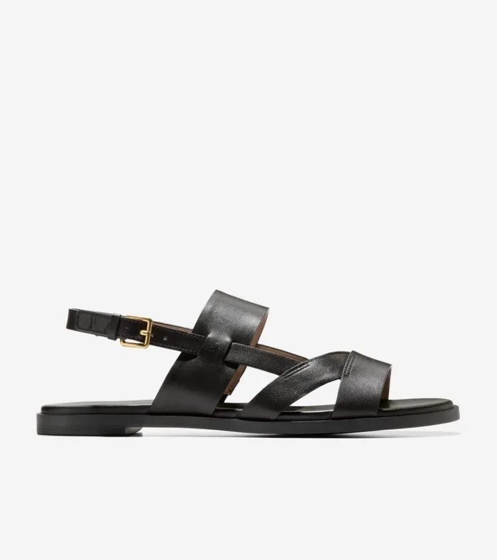Fawn Sandals Black Leather Women Cole Haan Sandals