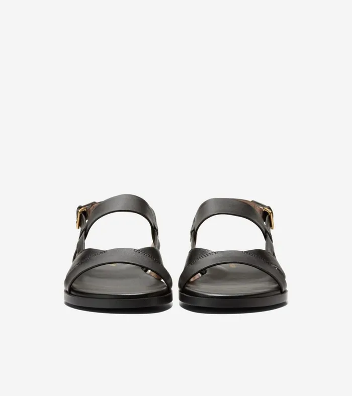 Fawn Sandals Black Leather Women Cole Haan Sandals