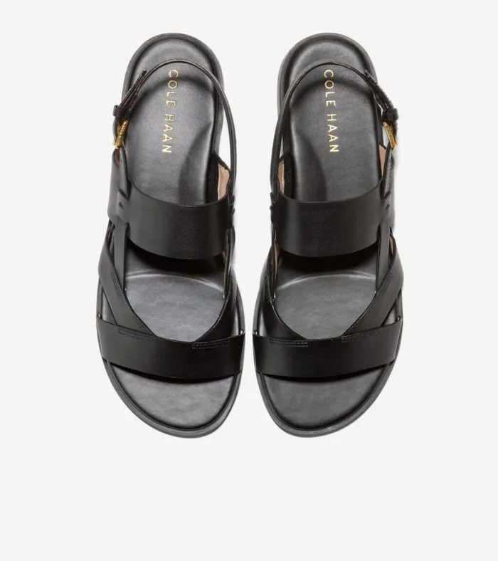 Fawn Sandals Black Leather Women Cole Haan Sandals