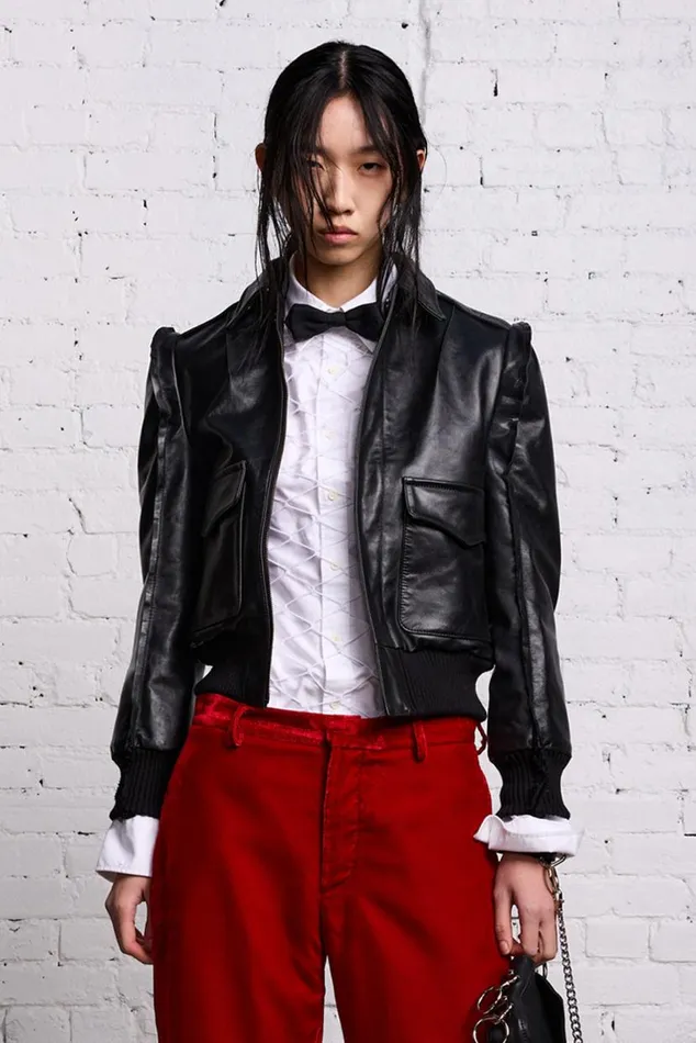 FLAT SLEEVE BOMBER 8211 BLACK Women R13 Jackets and Coats