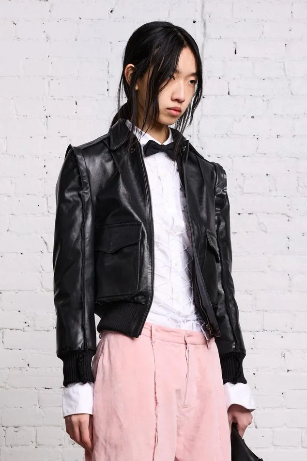FLAT SLEEVE BOMBER 8211 BLACK Women R13 Jackets and Coats