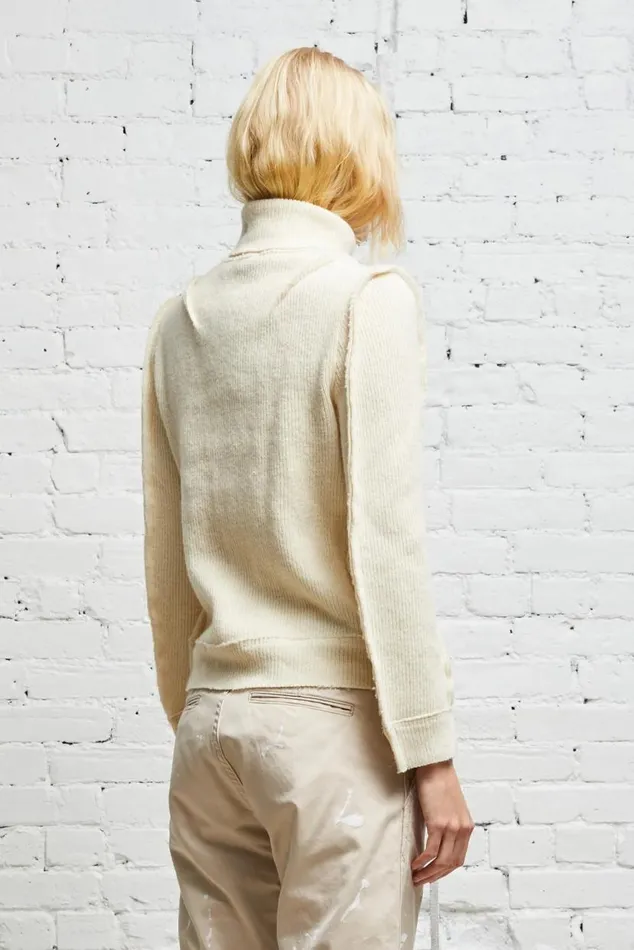 FLAT SLEEVE TURTLENECK 8211 ECRU Women R13 Tops