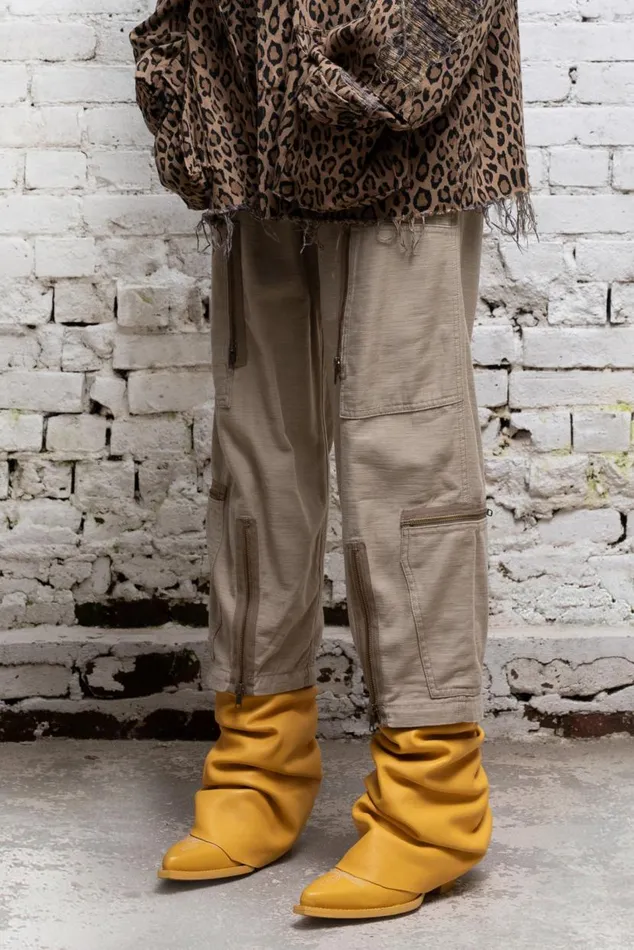 FLIGHT PANT 8211 KHAKI Women R13 Pants and Shorts