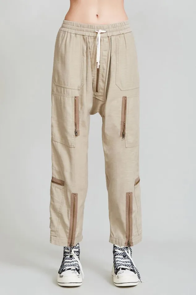 FLIGHT PANT 8211 KHAKI Women R13 Pants and Shorts
