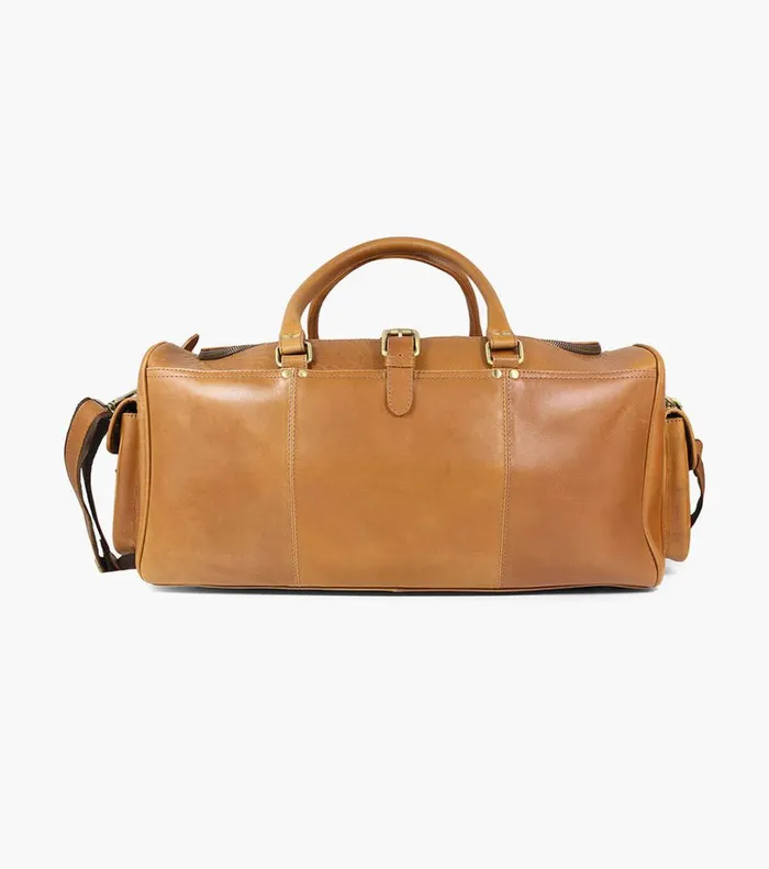 Florsheim Bags Candemir Genuine Leather Travel Bag Cognac 8211 Men