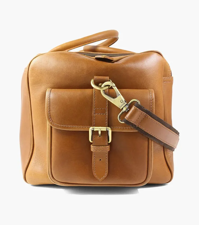 Florsheim Bags Candemir Genuine Leather Travel Bag Cognac 8211 Men