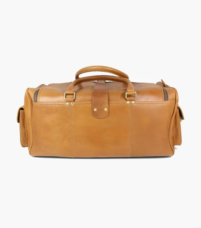 Florsheim Bags Candemir Genuine Leather Travel Bag Cognac 8211 Men