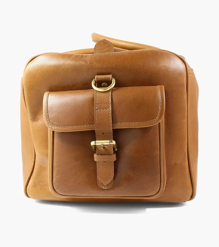 Florsheim Bags Candemir Genuine Leather Travel Bag Cognac 8211 Men